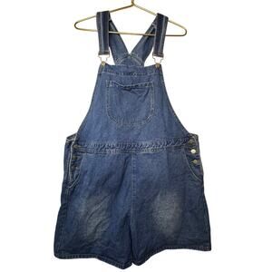 XL Denim Overall Shorts